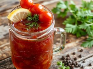 spicy tomato vodka cocktail
