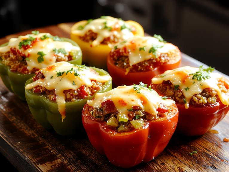 stuffed baked bell peppers