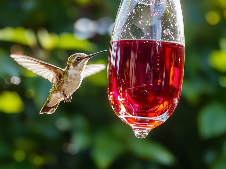 sweet nectar for hummingbirds