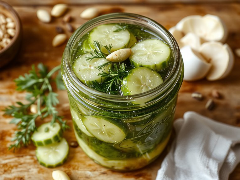 tangy crunchy homemade pickles