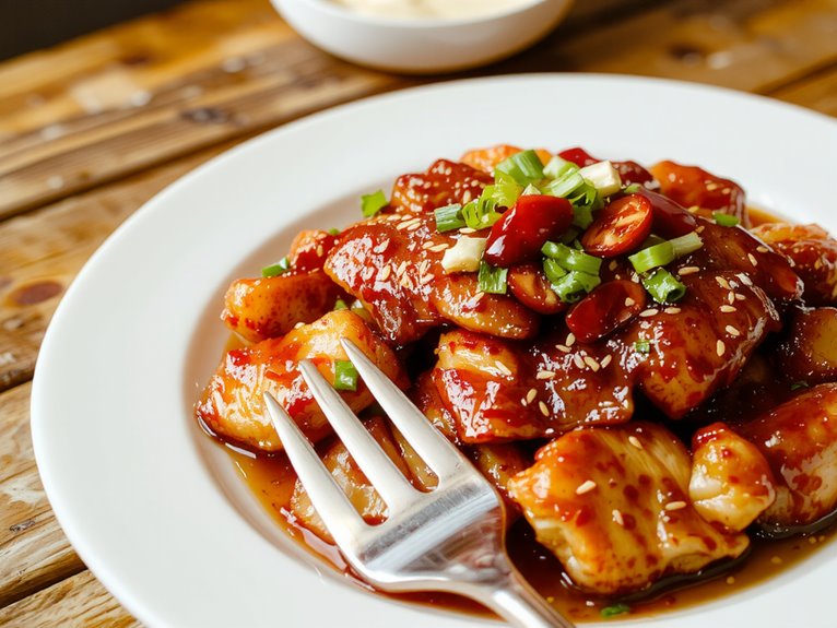 tangy sweet crispy chicken