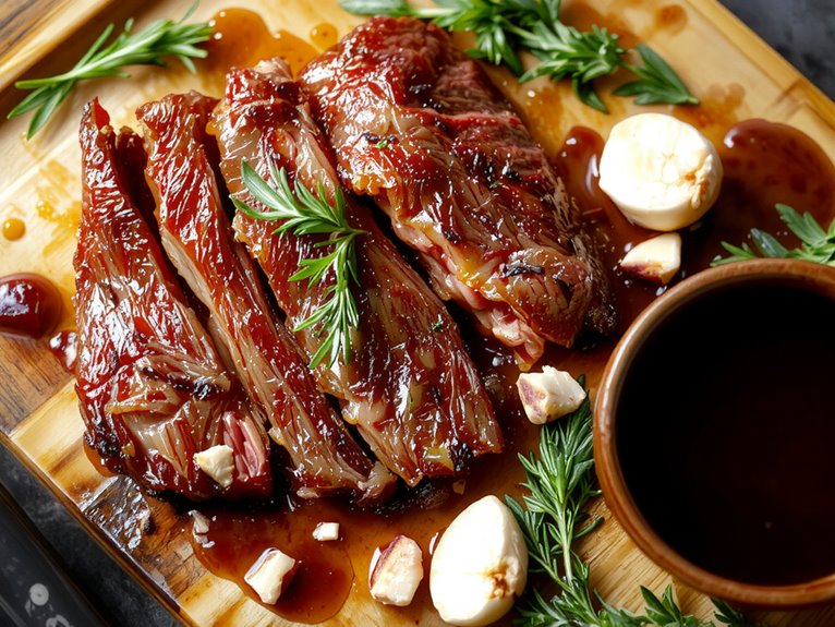 tender thinly sliced beef