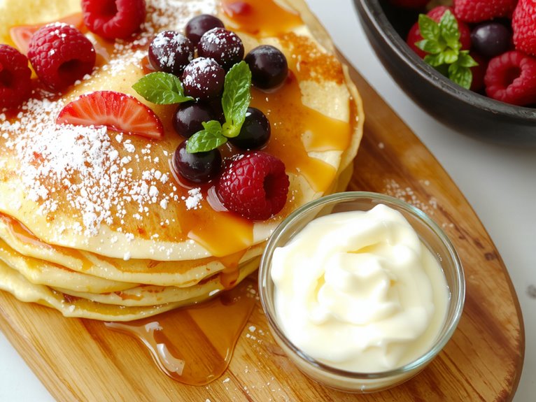 thin french breakfast pancakes