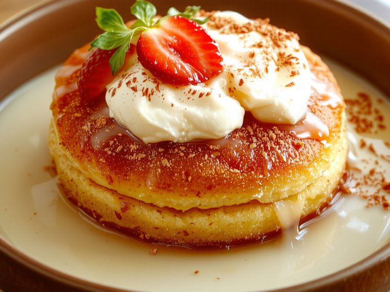 three milk soaked cake