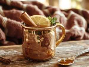 warm spiced whiskey drink