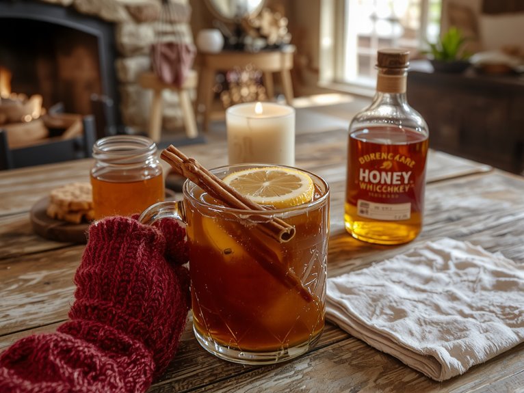 whiskey honey lemon warmth